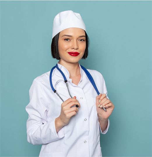 stock image of a healthcare professional